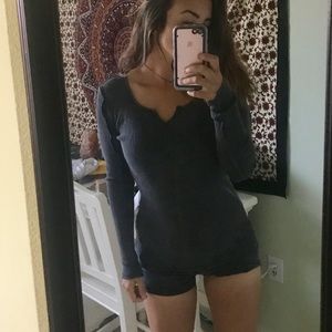 Grey long sleeve sweater